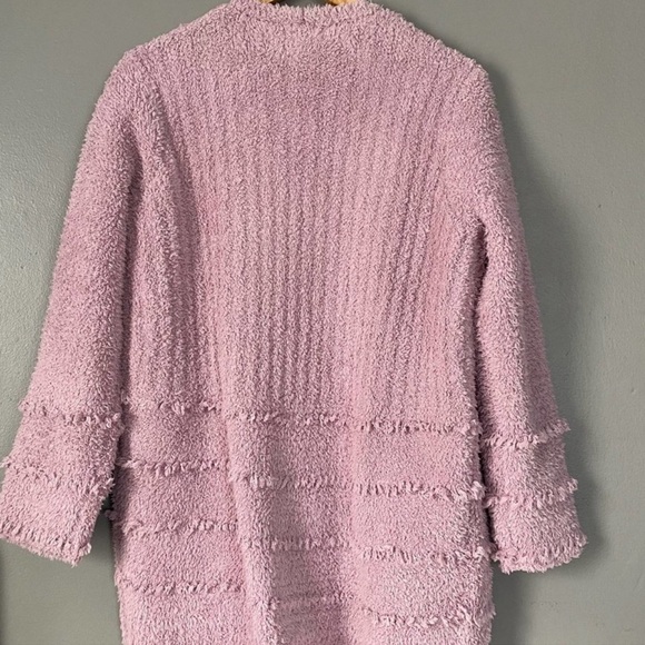 BAREFOOT DREAMS Cozychic Boardwalk Cardigan Soft New Orchid Size S - Picture 7 of 8